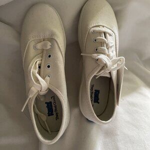 Keds Champion Oxford White Canvas Shoes Children Size 13M Casual Lace-Up Sneaker